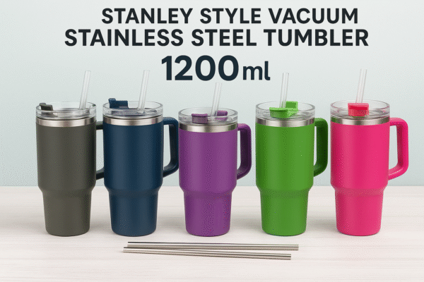 1200ml Stanley-Style Vacuum Stainless Steel Tumbler